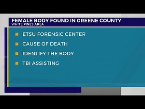 Body of deceased female found in Greene County