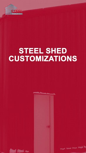 Steel sheds from General Steel are completely customizable for you! 🙌 #generalsteel #steelbuilding #sheds #steelshed #buildwithsteel | General Steel Corporation