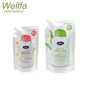 [Hot Item] Liquid Soap Pouches Bag Laundry Detergent Pakging Dishwashing Packaging Spouted Washing Bags 1 L Skin Care Spout Pouch