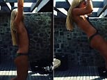 Lindsey Vonn works out in nothing but body paint and heels