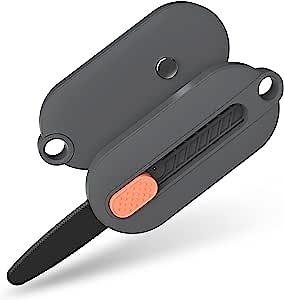 Safe-X Box Cutter Retractable Cute Mini Replaceable Blade Cardboard Cutter Safety Box Opener Tool Perfect for DIY,Work (black)