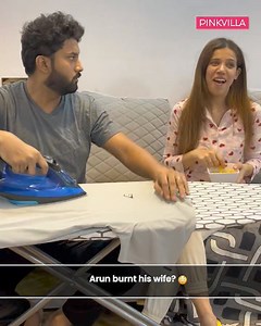 Arun Mashetty burnt his wife? Or is it just a prank?😳 #pinkvilla #bollywood #ArunMashettey | PinkVilla