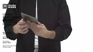 This unisex scrub jacket has comfortable rib knit cuffs and an easy snap front closure. The vented sides allows for a greater range of motion while the large patch pockets hold items. A great unisex scrubs option for you and your groups. | ScrubsCanada | Facebook