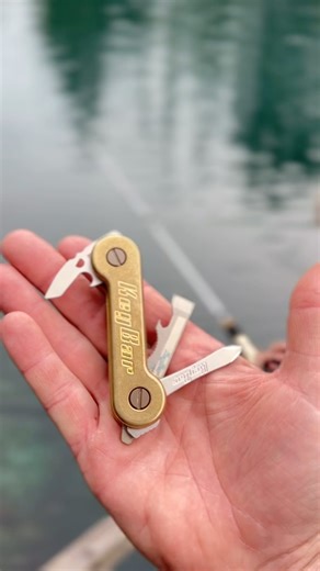 🎣 #DADLIFE Brass KeyBar, 2.0 deep Ti clip, and Titanium tool inserts ! 🐡 #fishing #keys #keybar #brass #freshwater #freshwaterfishing | KeyBar