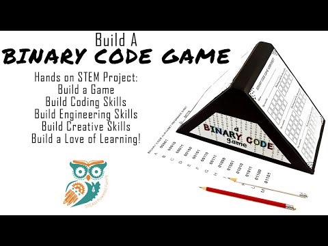 Build Your Own Binary Code Game - STEM for the classroom, camp, after school club, or homeschool