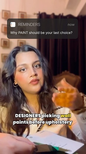 Why PAINT should be your last choice? ❌😵 🔺If you choose wall paint first, you might face several challenges. It can be difficult to find fabrics and accessories that match or complement the wall color perfectly, limiting your choices. 🔺This mismatch can disrupt the overall harmony of the space. Additionally, you may spend more time searching for the right fabrics and decor to match your walls, making the design process more stressful and time-consuming. 🔺In some cases, you might even need to