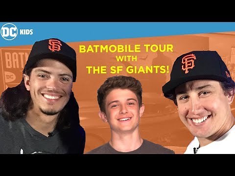 Batman Batarang Toss with the SF Giants! | DC Kids Field Trips | DC Kids Show