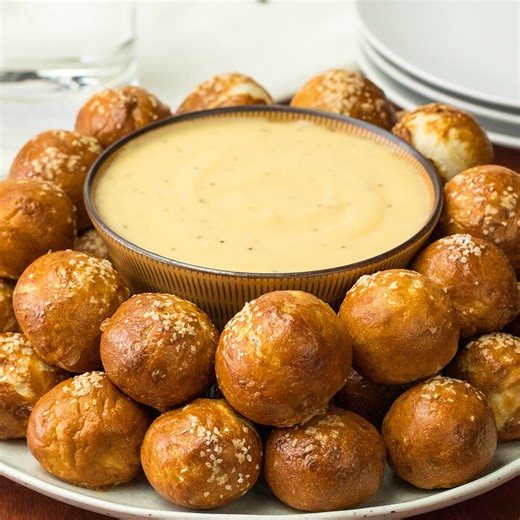 245K views · 380 reactions | Pretzel Bites with Mustard Cheese | Tasty | Facebook
