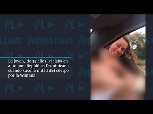 Joven rusa muere en Punta Cana al sacar el cuerpo por la ventana del auto