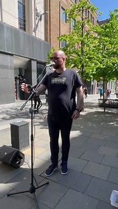 The Opera Guy with Sound of Silence by Simon & Garfunkel | BuskersofGlasgow