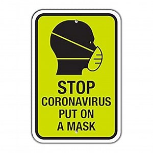 SmartSign “Put On A Mask” Sign | 18" x 24" 3M Engineer Grade Reflective Aluminum