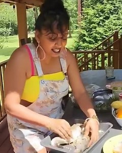 149K views · 2.9K reactions | Baked Fish and Roasting Rainbow Trout  for Chucka with tomatoes  onions, Garlic, Hot peppers  Salt, veggies and a lime or lemon. | Sandy's Backyard Kitchen/Garden | Facebook