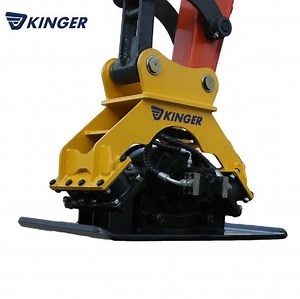 [Hot Item] Kinger Mini/Heavy Duty Excavator Tamper Plate Compactor with Permco Hydraulic Motor and in-Built Flow Controller for Sale