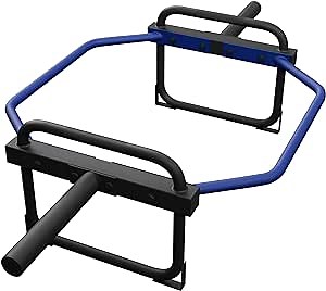 Elevens Hex Bar Trap Bar Deadlift 300lbs Weight Capacity 2in Olympic Weightlifting Bar Shrug Bar for Home GYM