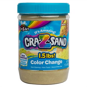 Cra-Z-Art Cra-Z-Sand Color Change Sand 1.5lbs Jar, Unisex Child Ages 4 and up