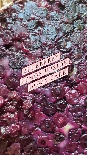 Got Blueberries? Make Blueberry Upside Down Cake! 🔵🔵🔵 : This gorgeous Blueberry Upside-down Cake is a updated seasonal play on the nostalgic pineapple upside down cake. It has a thick layer of juicy blueberries at the bottom of the pan and is then topped with a yellow cake batter flavored with lemon which bakes right into the berries. When it’s done baking, you invert the cake onto a plate which put those blue beauties on top. Top it with a layer of fluffy sweetened whipped cream and be prepa