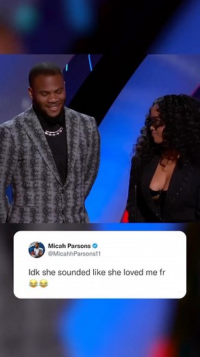 1.8M views · 2.7K reactions | Gabi Wilson made Micah Parsons blush  @hermusicofficial @_micahparsons11 (via @nfl) | SportsCenter | Facebook