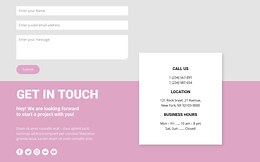 Our contacts and contact form - Website Template by Nicepage
