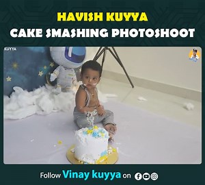 2.2K views · 71 reactions | Havish Kuyya Cake Smashing PhotoShoot | Vinay Kuyya | Facebook