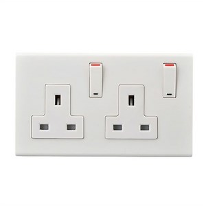 [Hot Item] N Series Double 13A Switched Socket Single Pole Wall Electric Socket