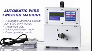 Automatic Wire Twisting Machine Cable Cutting Stripping Wire Twister Protection Circuit Permanent Data Storage Adjustable Winding Speeds 200-5000 Continuously 110V