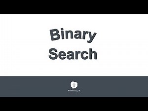 Binary Search Dictionary Demo, Pseudocode and Analysis