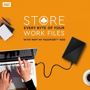 2.6K views | With a storage capacity of up to 5TB, WD My Passport HDD can satisfy the need to store all your work files securely. #Storage #StorageSolutions #WD #Professional #Backup #WesternDigital #Backuppower #StorageIdeas | WD | Facebook