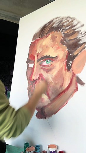 Pintura de Joaquín Phoenix: Arte del Joker