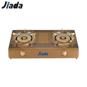 [Hot Item] Hot Sale Africa Market Home Use Table Top Cheap Price Auto Ignition Double Burner Gas Cooker Stove