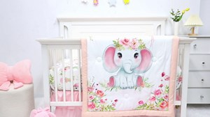 Baby Crib Bedding Set for Girls Boys, Soft Bedding Set with Comfort, Crib Skrit, Crib Sheet, Infant & Toddler Nursery Bed Set, Planets