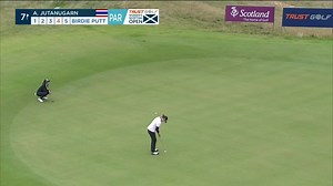 Not even the strong gust of wind could stop the fierce compeition in the first round of Trust Golf Women's Scottish Open. Watch the highlights from Day 1! 👇 | LPGA