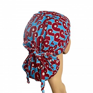 Ponytail Scrub Cap, Philadelphia Phillies Cap - Soft Stretchy Adjustable Nurse Hat - Etsy Canada