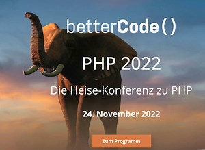 Programmiersprache PHP: Jetzt noch Tickets sichern für die betterCode() PHP 2022