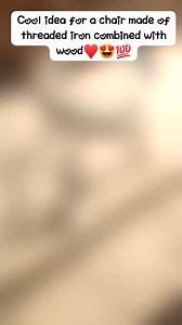 5.9K views · 31 reactions | Cool idea for a chair made of threaded iron combined with wood♥️ #photo #carpinteria #carpenter #woodworking #art #diyproject #craft #diy #toy #usa #canada #russia #england #germany #poland #france #australia #belgium #spain #italia | Diy Carpenter | Facebook