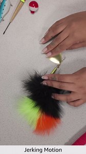 Mepp's Musky Marabou, hot firetiger-Black,or,Chart