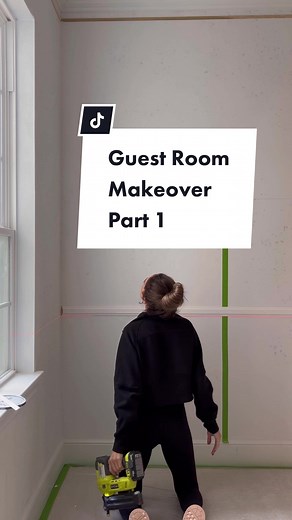 Guest Room Makeover Part I! #bedroommakeover #bedroomdesign #roommakeover #skimcoat