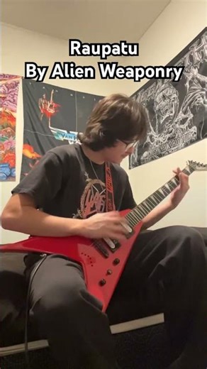 Raupatu by Alien Weaponry #alienweaponry#nz#guitarcover#jacksonguitars#metalhead#marshallamps