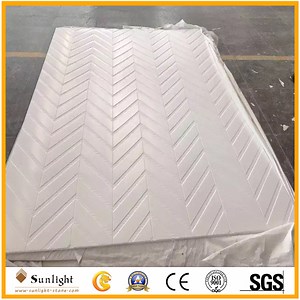 [Hot Item] Popular Cast Pure White Cultured Marble Bathroom Shower Tub Surrounds