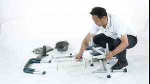 Bedside Commode 350Lb Capacity, Heavy Duty Shower Chair for Seniors with Arms and PU Seat