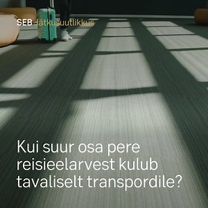 Planeeri reisieelarvet, võrdle kindlasti pakkumisi, ning kuluta arukalt💰 Säästvate nõuannete saamiseks laadi alla MyFootprint | SEB mobiilirakendus➡️ seb.ee/co2 | SEB Eesti