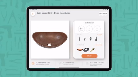 Maxwell Copper 18" Oval Vessel Bath Sink with Care Kit