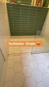THE SCHLUTER LINEAR DRAIN GETS NASTY🤢. Cleaning this drain, and its tiled drain cover, is no easy task. It takes at least 30 minutes to scrub it, and that’s being generous. Pros of the Schluter Linear Drain:-no curb!-the tiled drain cover is 👌Cons:-heavy-awkward to remove the drain cover-the tiled cover’s “teeth” grab on to hair-soap scum build up is insane-poor drainage-pain in the ass to cleanThis shower was built in 2019. #curblessshower #schluter #gross #bathroom #remodeling #tile #beforea