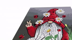 Stamped Cross Stitch Kits for Adults - 11CT Full Range of Counted Cross Stitch Kit for Beginners - DIY Embroidery Patterns Gnome Needlepoint Kits for Adults11.8x15.7in