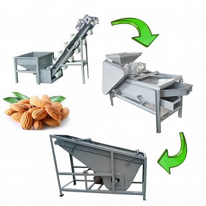 [Hot Item] Automatic Nuts Walnut Batam Hazelnut Almond Shelling Machine Cashew Nut Processing Machine Price