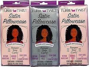 Turbie Twist Satin Pillowcase 3-Pack