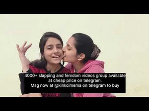 Angry Indian Girl Slapping, Biting, Hand Gagging each other | DM @kinkcinema on telegram buy videos