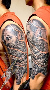 2.9K views · 42 reactions | Greek mythology tattoo. Zeus, Perseus, and Pegasus half sleeve #zeus #tattoo #onboard #SEAMAN Rams Asturias Singson | Kuys Anton | Facebook