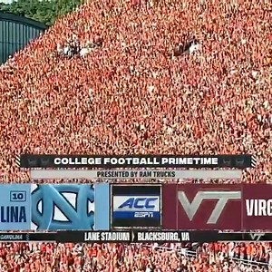 Lane Stadium is SHAKING! Enter Sandman is BLASTING! College Football is BACK 😤😤😤😤 | ESPN Australia / NZ