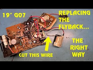 19" G07-CBO Arcade Monitor Repair - Flyback Replacement 101