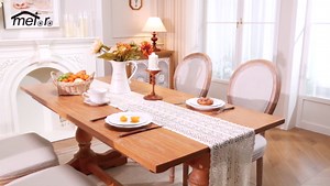 meioro Crochet Lace Table Runner, 12x94 Inch Boho Cotton Table Runners with Tassels, Rustic Farmhouse Table Decoration 94 Inches Long, Mesh Woven Table Decor for Wedding Bridal Shower Party